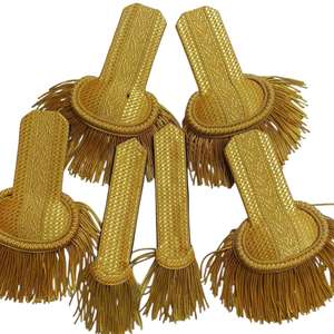 Grand Charretera Hombro Lingotes de oro Bordado a mano Tableros franceses - Product Image 6