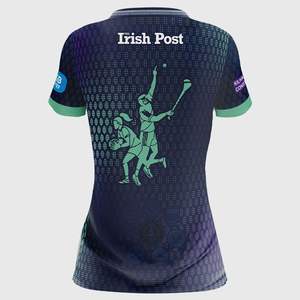 GAA Premium 100% Polyester Jersey Ensemble pour joueurs de football haute performance avec design solide à manches courtes - Product Image 2