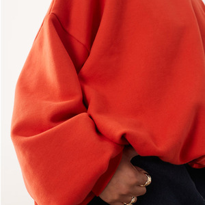 Sweat-shirt à manches longues surdimensionné pour femmes / Tissu en mélange de coton doux, respirant et confortable, sweat-shirt 2026 - Product Image 4