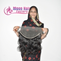 Rambut Moon dari Pabrik India, Remy Indian Human HD Frontal Bodywave, Ekstensi Fashion tersedia dengan harga grosir oleh Export