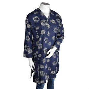 เสื้อคุर्ติผ้าบอสกี้พิมพ์ลายสำหรับผู้หญิง ยี่ห้อเชส วัลู สีกรมท่า - Product Image 1