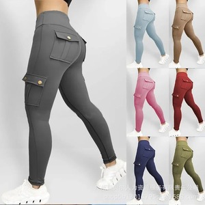 Jogger d'été pour femmes multi-poches élégant pantalon à séchage rapide qualité supérieure Slim Fit Cargo pantalon femmes - Product Image 1