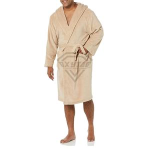 Compre BATA DE SPA de terciopelo de algodón unisex profesional para parejas, albornoz de terciopelo, albornoz transpirable para hombres, servicio OEM, ropa de dormir - Product Image 1