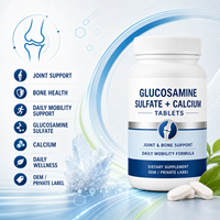 Comprimés de Glucosamine Chondroïtine Sulfate avec Calcium OEM |   Soutien des articulations et santé osseuse |   Marque privée
