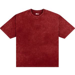 Camisetas de Hombre Borgoña, Lavadas, 100% Algodón, Estilo Vintage, Ropa Casual Urbana, Suave y Transpirable para Uso Diario - Product Image 2