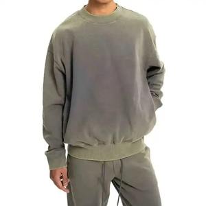 Chándal de lavado ácido personalizado para hombres y mujeres, 100% algodón, 2 piezas, conjunto de Jogger con capucha de gran tamaño, venta al por mayor, ropa de calle, conjunto de Jogger de algodón - Product Image 3