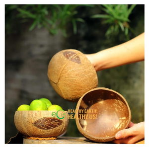 El precio más barato 2025 Cuenco de cáscara de coco Natural Pequeño Vietnam Grabado para vela Hecho de cáscara de coco de alta calidad en Vietnam - Product Image 2