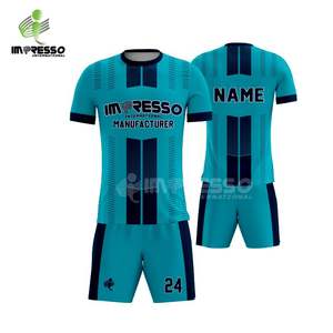 Conjuntos de uniformes de fútbol personalizables para clubes y equipos, uniforme de camiseta de fútbol con sublimación personalizada - Product Image 1