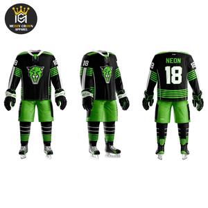 Uniforme de hockey sur glace en polyester 100% de conception la plus populaire pour adultes ensembles de taille plus - Product Image 6
