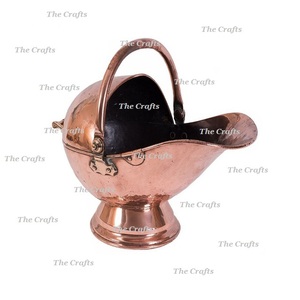 Latest Design <b>Coal</b> Storage Bucket Handmade Copper <b>Coal</b> Bucket <b>Scuttle</b> For Fire Pit Tools And Accessories - Product Image 4