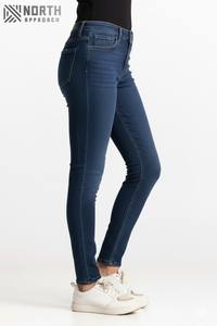 Venta al por mayor azul personalizar pantalones pitillo de mezclilla señoras pantalones Vaqueros pitillo de las mujeres pantalones vaqueros para las mujeres pantalones vaqueros de las mujeres - Product Image 4