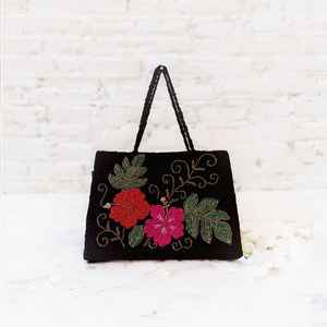 Bolso de Magnolia con cuentas, monedero con cuentas florales, bolso de flores blancas, bolso de hombro de primavera, monederos con cuentas de verano, hecho a mano floral - Product Image 5