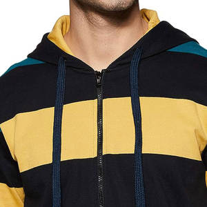 Sweat à capuche personnalisé, surdimensionné, multi-patchs, avec fermeture à glissière complète, en coton de qualité supérieure, pour femmes et hommes, vente en gros de sweat à capuche bon marché - Product Image 5