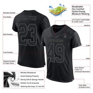 Camiseta de Fútbol Personalizada |   Uniforme de Fútbol de Primera Calidad | Fabricante OEM y ODM, Personalización en Negro Royal-W, Personalización en Morado Blanco-Gris - Product Image 2