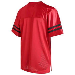 Diseño personalizado Premium 100% poliéster camiseta de fútbol americano uniforme de alta calidad impresión por sublimación tela transpirable Boxy - Product Image 2