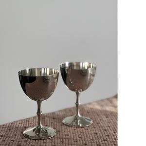 Cáliz de latón de metal moderno hecho a mano, copa de vino de latón de metal de lujo de mesa con acabado antiguo - Product Image 2