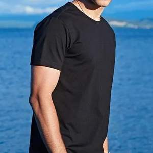 Camisetas de peso pesado de gran tamaño para hombre 180 gramos hombro caído logotipo personalizado camiseta lisa ajustada hecha en la India - Product Image 3