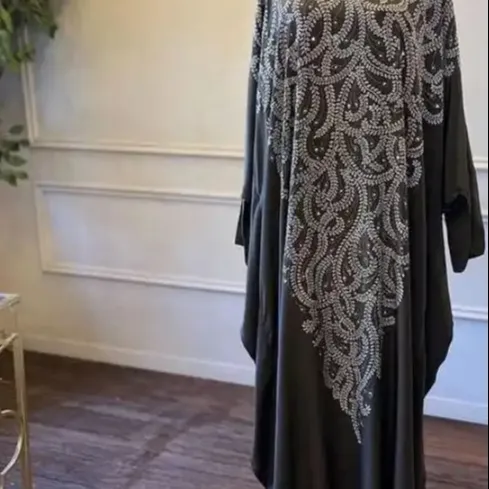 Dubai Abaya muslim gaun Malam tradisional Arab Turki Abaya Islami Maroko Kaftan untuk wanita
