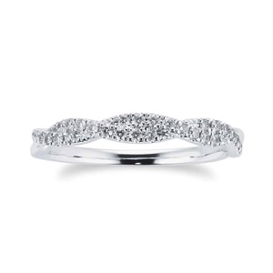 Anillo de Eternidad con Diamantes en Espiral Único, Elegantes Anillos de Diamantes para Cada Ocasión - Product Image 1