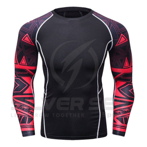 Chemise de compression à manches longues, taille XL, en polyester, haute élasticité, écologique, respirante, séchage rapide, pour entraînement - Product Image 3