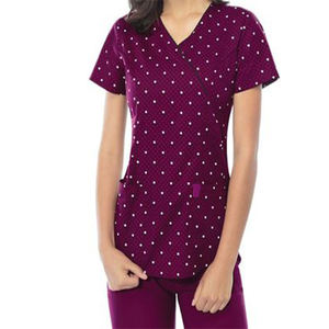 Enfermeras Scrub Trajes Mujeres Hospital Uniformes Médico Scrubs Enfermera Manga Corta Nuevo Estilo Scrub Shirt Para Mujeres - Product Image 3