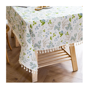 Nappe tissée teinte unie de taille personnalisée la mieux classée Vente du Nouvel An à la mode avec un prix de gros bas - Product Image 4