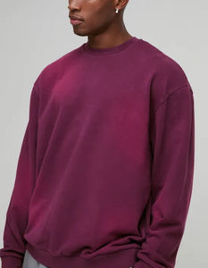 Sweat-shirt à capuche surdimensionné pour homme en coton 100% de luxe, lavage à la vapeur personnalisé, streetwear, sweat-shirt en coton mélangé basique - Product Image 3