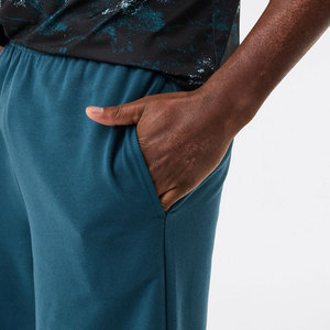 กางเกงขาสั้นผ้าฝ้ายเฟรนช์เทอร์รี่เนื้อนุ่มพิเศษ ระบายอากาศได้ดี แห้งเร็ว คุณภาพสูง สำหรับผู้ชาย ใช้ได้ทั้งในบ้านและนอกบ้าน ลายเรียบ สวมใส่สบาย เหมาะสำหรับวิ่ง - Product Image 3