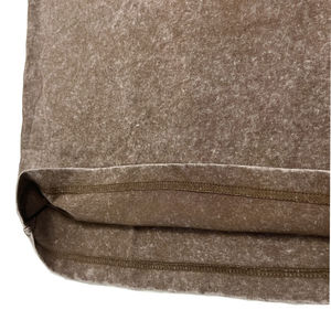 เสื้อยืดผ้าฝ้ายฟอก100% วินเทจโอเวอร์ไซส์คอกลมเสื้อแนวสตรีทโชว์ไหล่ผ้าย่นแอซิดแบบปรับแต่งได้ไม่ยับ - Product Image 6