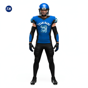 Conjunto de Uniforme de Fútbol Americano al por Mayor, Pantalones Cortos 3D para Hombre, 100% Poliéster, Estampado, Personalizado, Tallas Grandes para Adultos, Transpirable, de Secado Rápido - Product Image 2