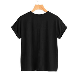 T-shirts en coton de haute qualité, personnalisés, brodés, fabricant de t-shirts, logo, t-shirt à col rond, t-shirts brodés - Product Image 3