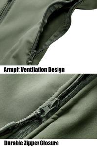 Chaqueta Softshell entrenamiento personalizado cortavientos de concha suave para hombres y mujeres senderismo impermeable otoño al aire libre L chaqueta - Product Image 6