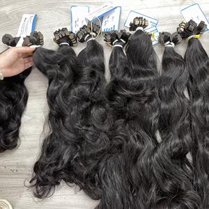 Cinta de doble dibujo en extensiones de cabello alineadas con cutícula de color negro natural 100% cinta de cabello vietnamita en - Product Image 1