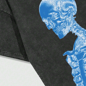 เสื้อยืดโอเวอร์ไซส์สำหรับผู้ชายเสื้อผ้าแนวสตรีทสไตล์วินเทจแขนสั้นลำลองกราฟิกทันสมัยเครื่องแต่งกายประจำวันจากโรงงานเวียดนาม - Product Image 3