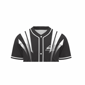 Camiseta de béisbol transpirable personalizada, ropa deportiva con botones completos y características impresas - Product Image 3