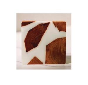 Wholesale Modern Style Marble & Wood Coasters Handmade Manufacturer for Home and <b>Garden</b> Tabletop Use - Product Image 3