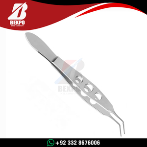 Pinza de Sutura Kelman McPherson Premium de Acero Inoxidable, Herramienta Microquirúrgica Oftálmica para Atar Suturas, Instrumentos Quirúrgicos con Certificación CE ISO - Product Image 2