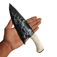 Couteau en obsidienne noire lame de poignard arme en cristal fabriquée à la main, outil de protection spirituelle, décor métaphysique, cadeau symbolique