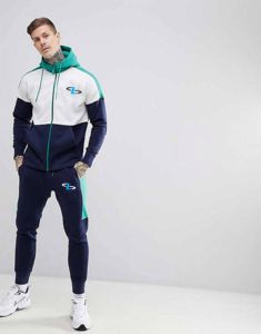 Vente en gros de logo personnalisé pull veste ensembles pour hommes survêtements vierges pour hommes survêtement chaud coupe-vent à fermeture éclair complète pour hommes - Product Image 4