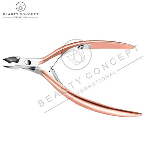 High Quality Stainless Steel Cuticle Nail Nipper with Wide Jaw Opening and Curved Blade-Beauty Concept International - Product Image 4