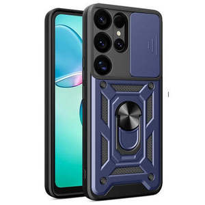 Samsung Galaxy S26 Ultra Heavy Duty Magnet Ring Stand W/ Sliding <b>Camera</b> Cover - Product Image 1