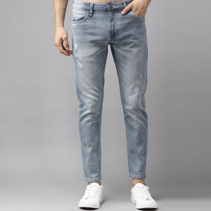 Pantalones Vaqueros de Mezclilla de Cintura Media Rectos para Hombre, Estilo Nuevo, Uso en Exteriores, Color Personalizado, Secado Rápido, Transpirables, de Alta Calidad - Product Image 1