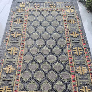 พรมไหมขนสัตว์ทำมือสุดหรูทันสมัยชุดพรมพื้นที่นามธรรมขนาด5x8สำหรับบ้านสำนักงานโรงแรมห้องนั่งเล่น - Product Image 1