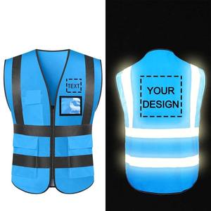 Wholesale High Vis 100% polyester Knitting Fabric Construction Working Vest <b>Roadway</b> <b>Safety</b> Jacket High Visibility <b>Safety</b> Vest - Product Image 5