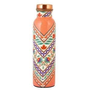 Antique Design Hammered <b>Copper</b> <b>Water</b> <b>Bottle</b> with Custom Logo Option for Home Use Leak Proof Eco-Friendly & Durable Design - Product Image 2