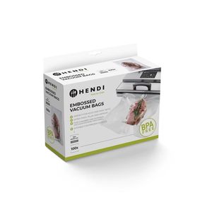 HENDI Embossed <b>Vacuum</b> Storage <b>Bag</b> 100 Pieces 150x400mm - Product Image 1