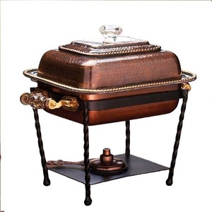 Sustainable Quality Chafing Dish With Burner Stand Metal Chafing Dishes Handmade Designer <b>Buffet</b> Food <b>Server</b> - Product Image 4
