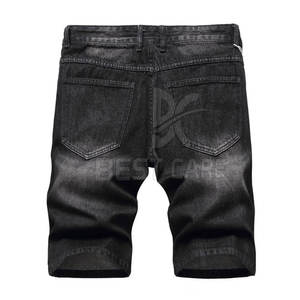 Service OEM Vente en gros Shorts en jean personnalisés pour hommes Nouvelle arrivée Shorts en jean pour hommes avec marque privée - Product Image 2