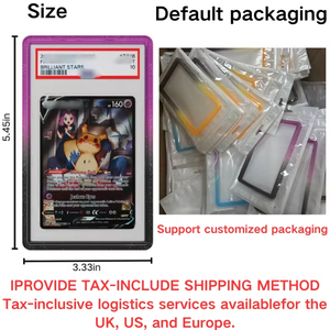 YY Colorful Graded Card Silicone <b>Bumper</b> Case <b>Clip</b> Closure Soft Cover Business Cards Anti-Drop Protector - Product Image 2
