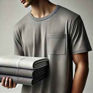 T-shirt polo pour homme de marque privée personnalisé col roulé surdimensionné confortable avec motif solide en tissu teint uni de 240 grammes - Product Image 3